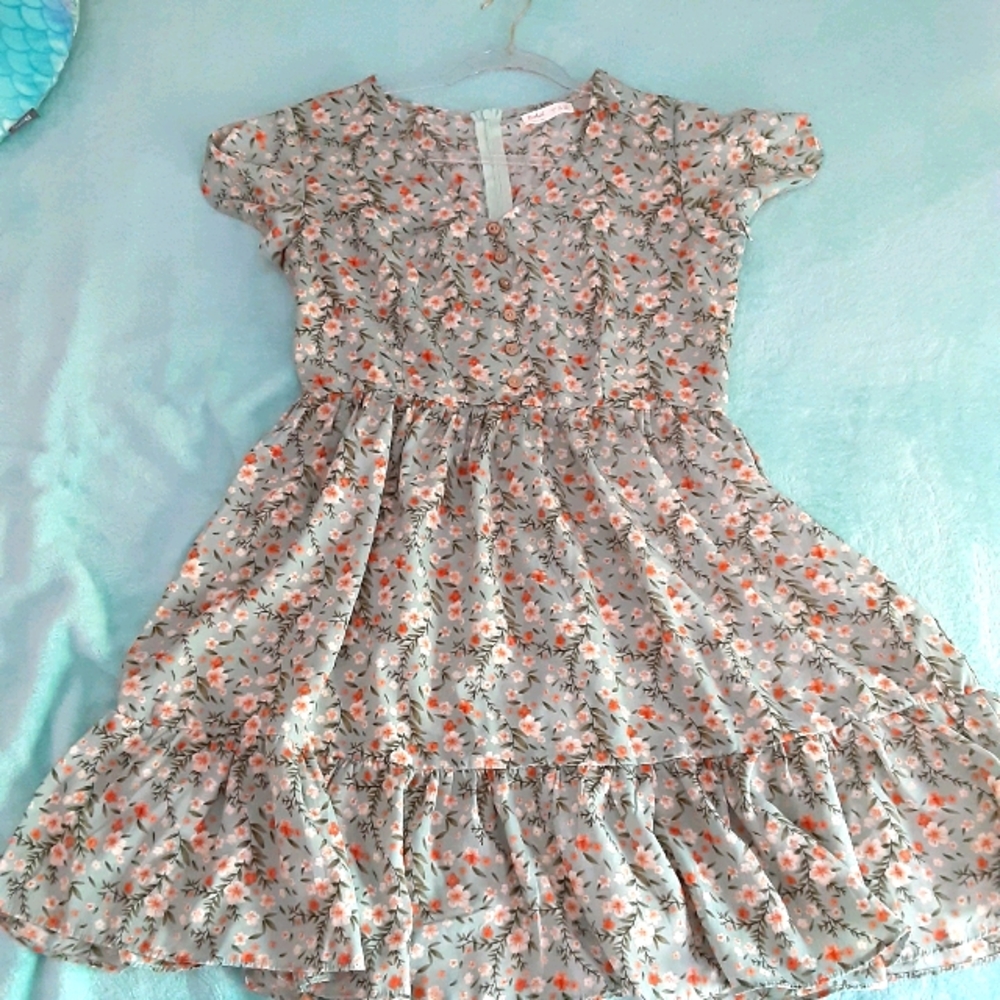 Lightweight summer floral dress